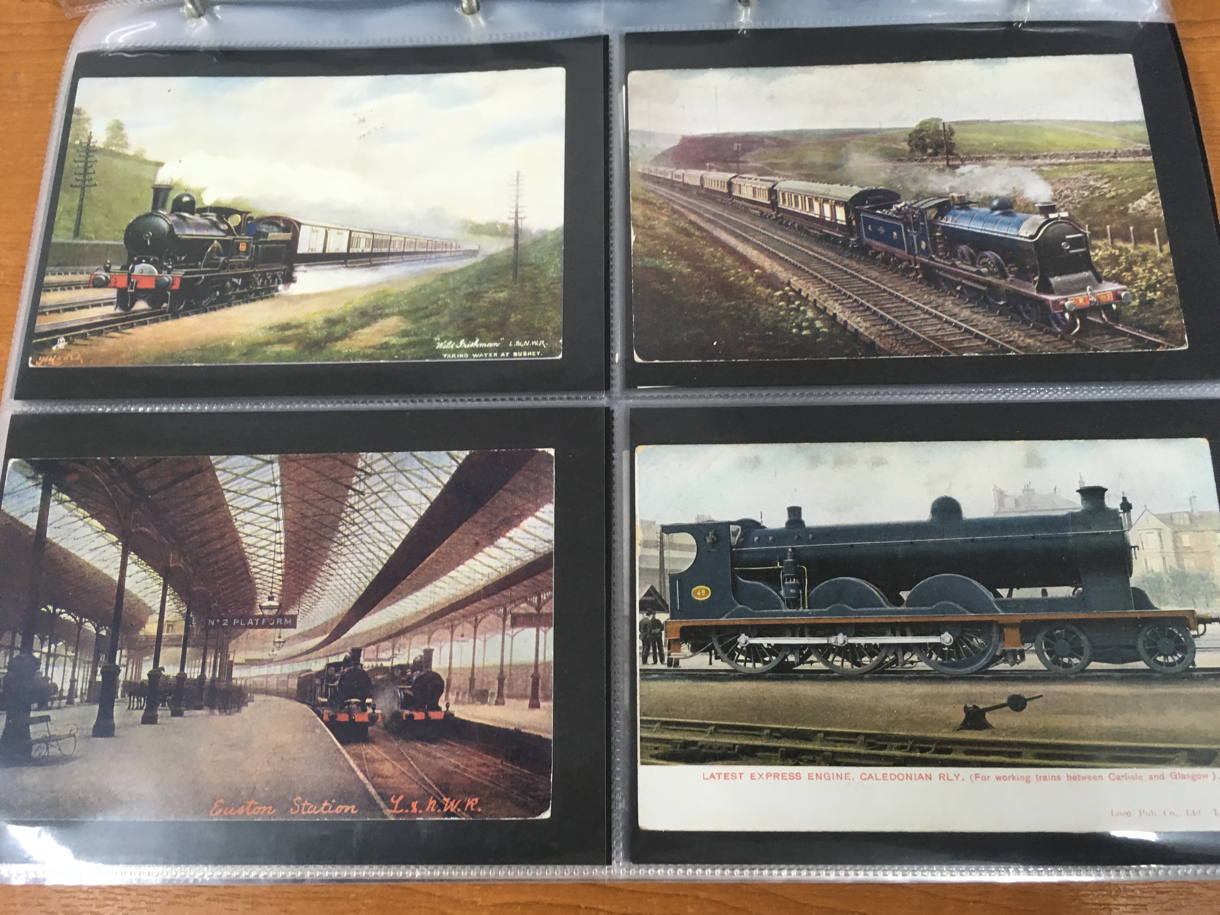 ALBUM WITH RAILWAY POSTCARDS, MAINLY COLOURED WITH MANY POSTALLY USED, - Image 15 of 23