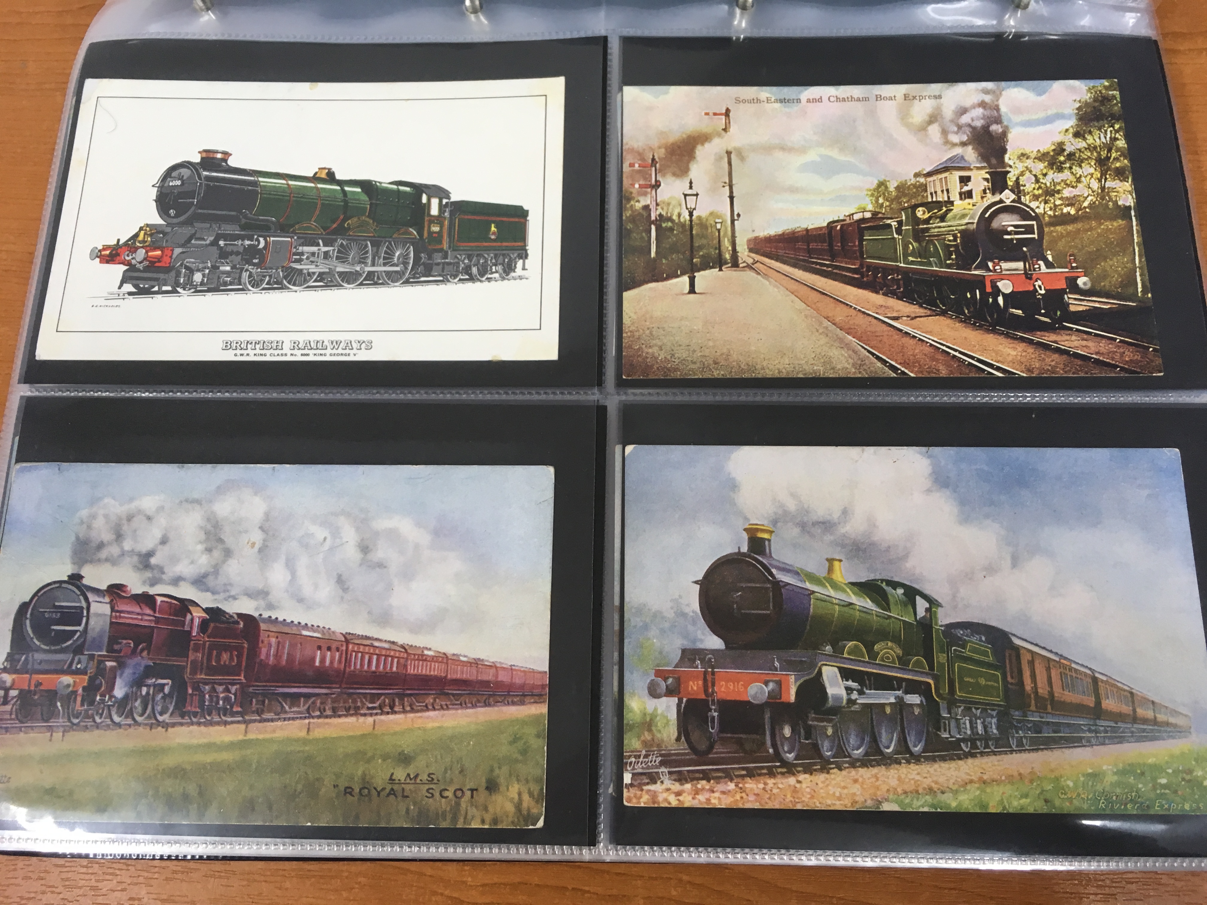 ALBUM WITH RAILWAY POSTCARDS, MAINLY COLOURED WITH MANY POSTALLY USED, - Image 16 of 23