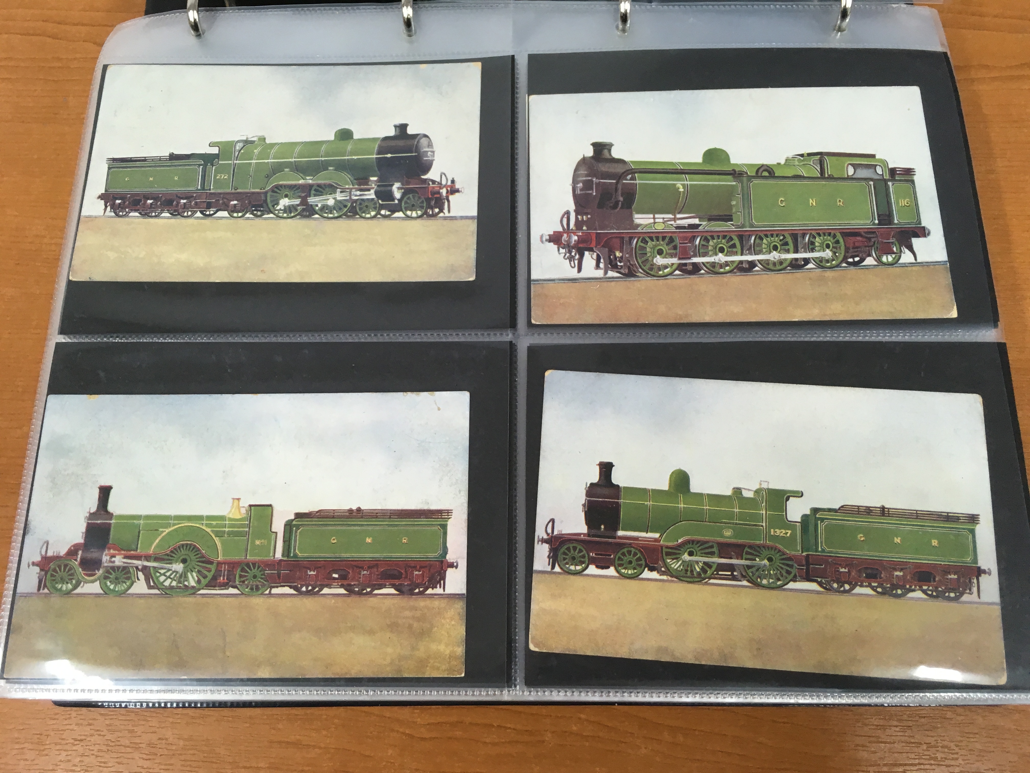 ALBUM WITH RAILWAY POSTCARDS, MAINLY COLOURED WITH MANY POSTALLY USED, - Image 5 of 23