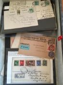 GB: FILE BOX FOUR KINGS COLLECTORS SURPLUS, EDWARDS USED TO 5/- INCLUDING 9d (18), 10d (7),