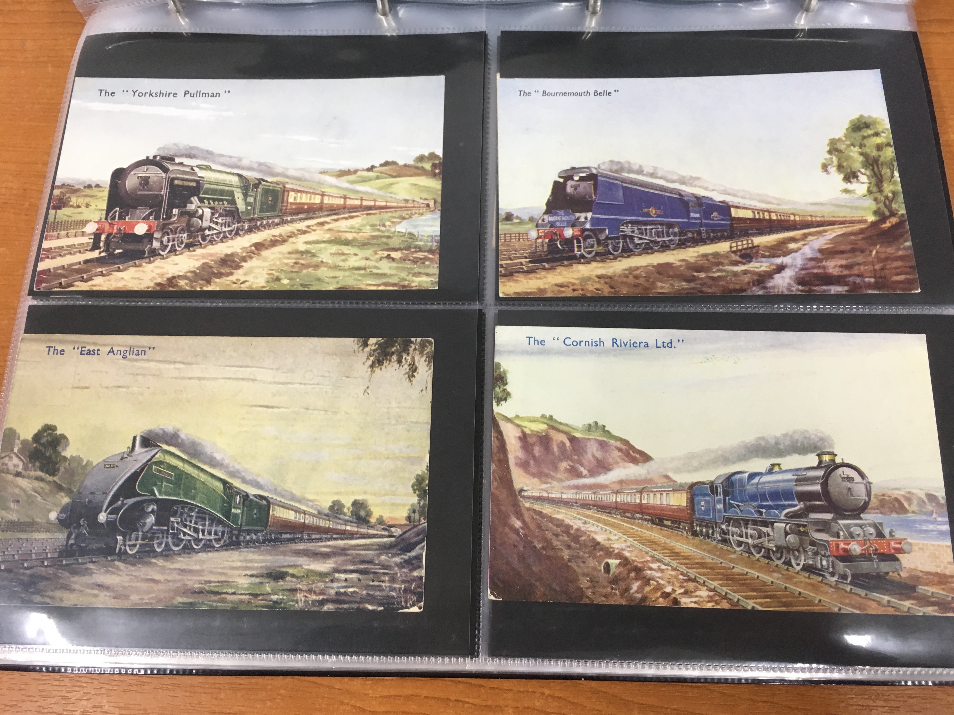 ALBUM WITH RAILWAY POSTCARDS, MAINLY COLOURED WITH MANY POSTALLY USED, - Image 22 of 23