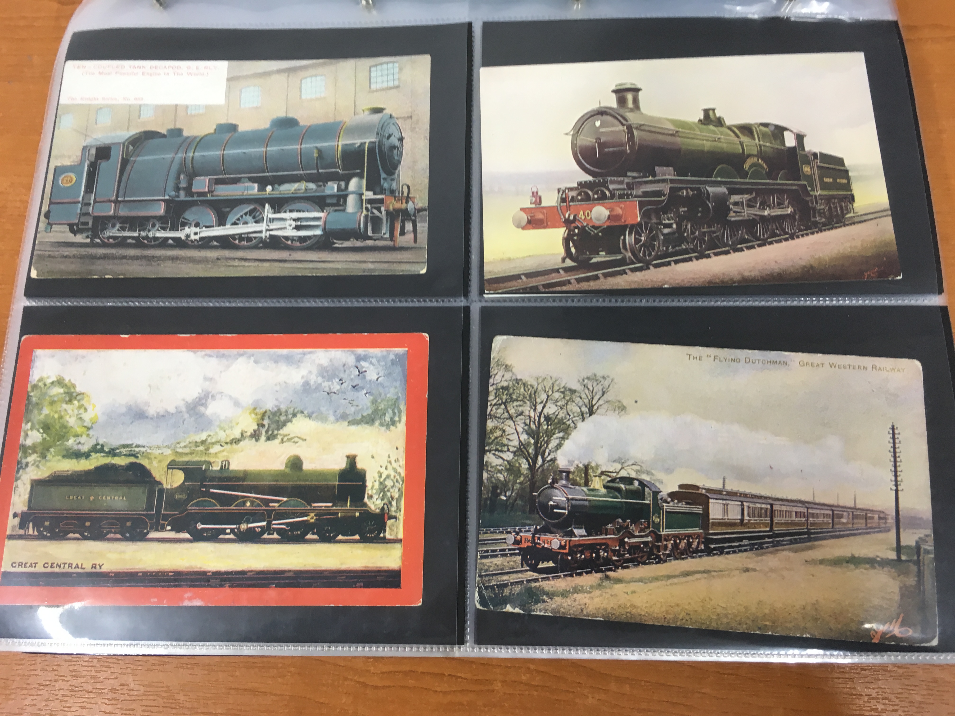 ALBUM WITH RAILWAY POSTCARDS, MAINLY COLOURED WITH MANY POSTALLY USED, - Image 9 of 23