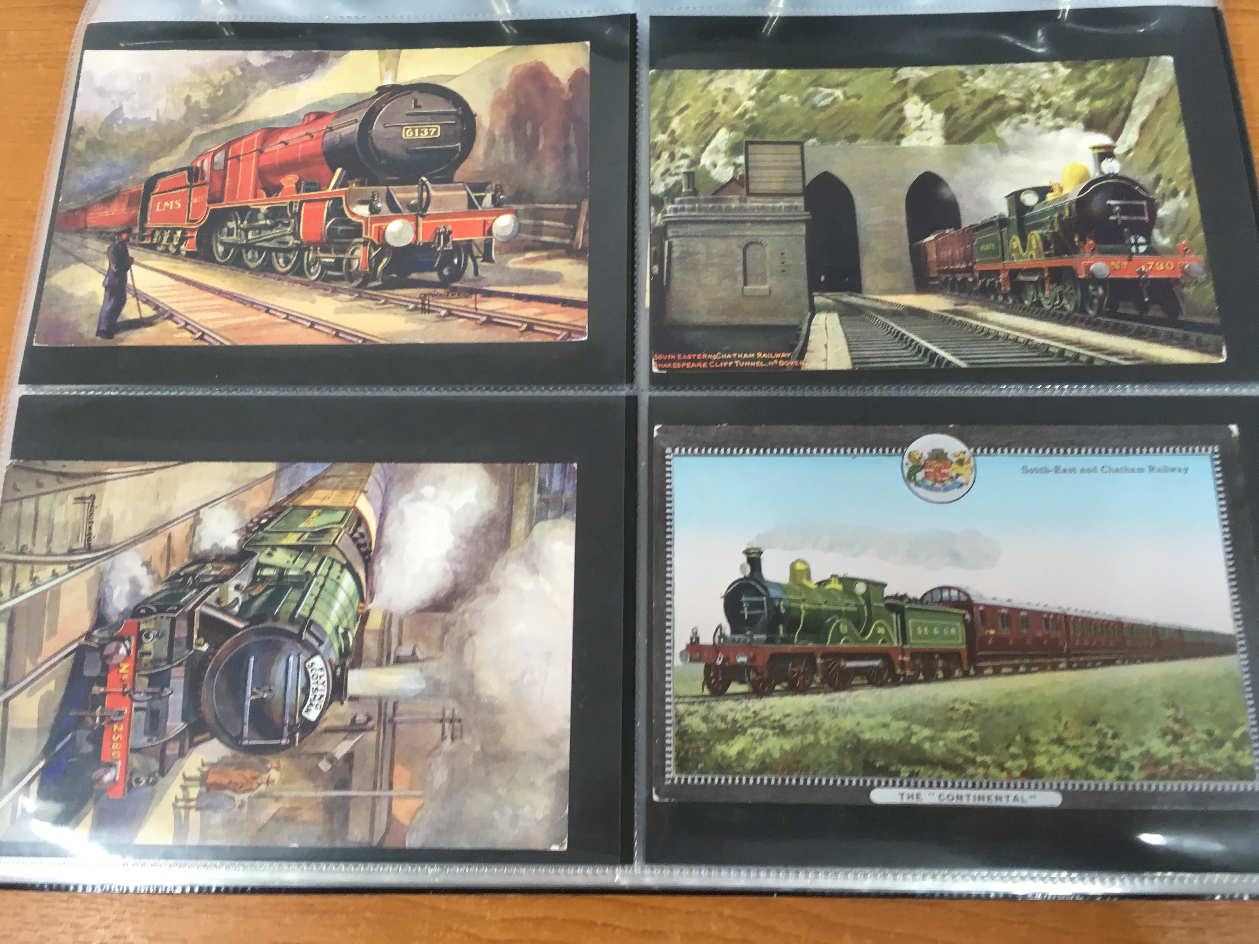 ALBUM WITH RAILWAY POSTCARDS, MAINLY COLOURED WITH MANY POSTALLY USED, - Image 23 of 23