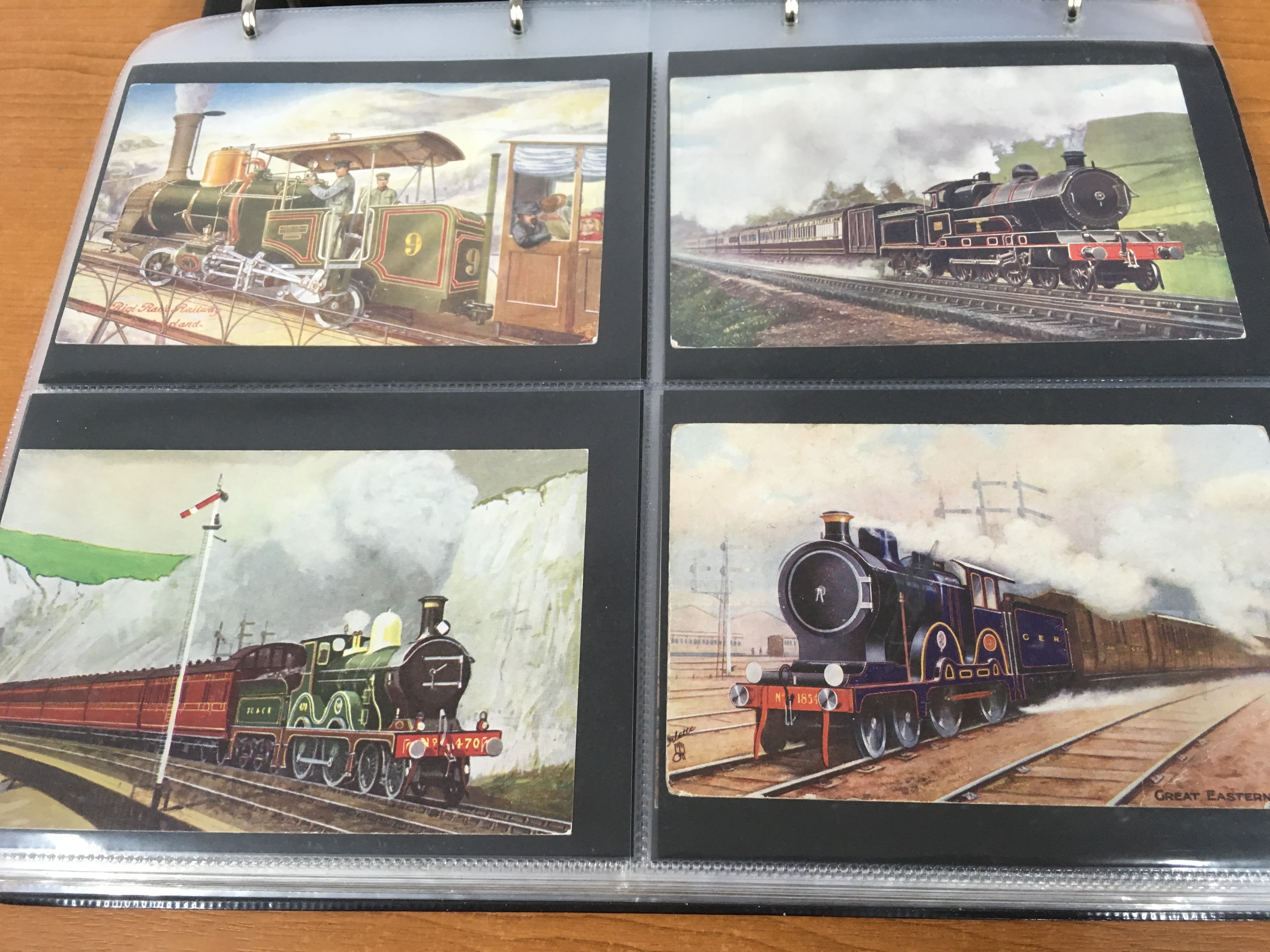 ALBUM WITH RAILWAY POSTCARDS, MAINLY COLOURED WITH MANY POSTALLY USED, - Image 3 of 23