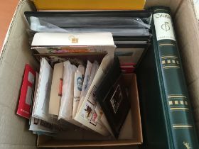 CHINA: BOX WITH MAINLY MORE MODERN IN TWO STOCKBOOKS, BINDER, ON PAGES AND LOOSE,