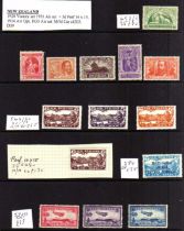 NEW ZEALAND: 1920-35 OG WITH AIRS INCLUDING 1931 3d PERF 14x15, ETC.