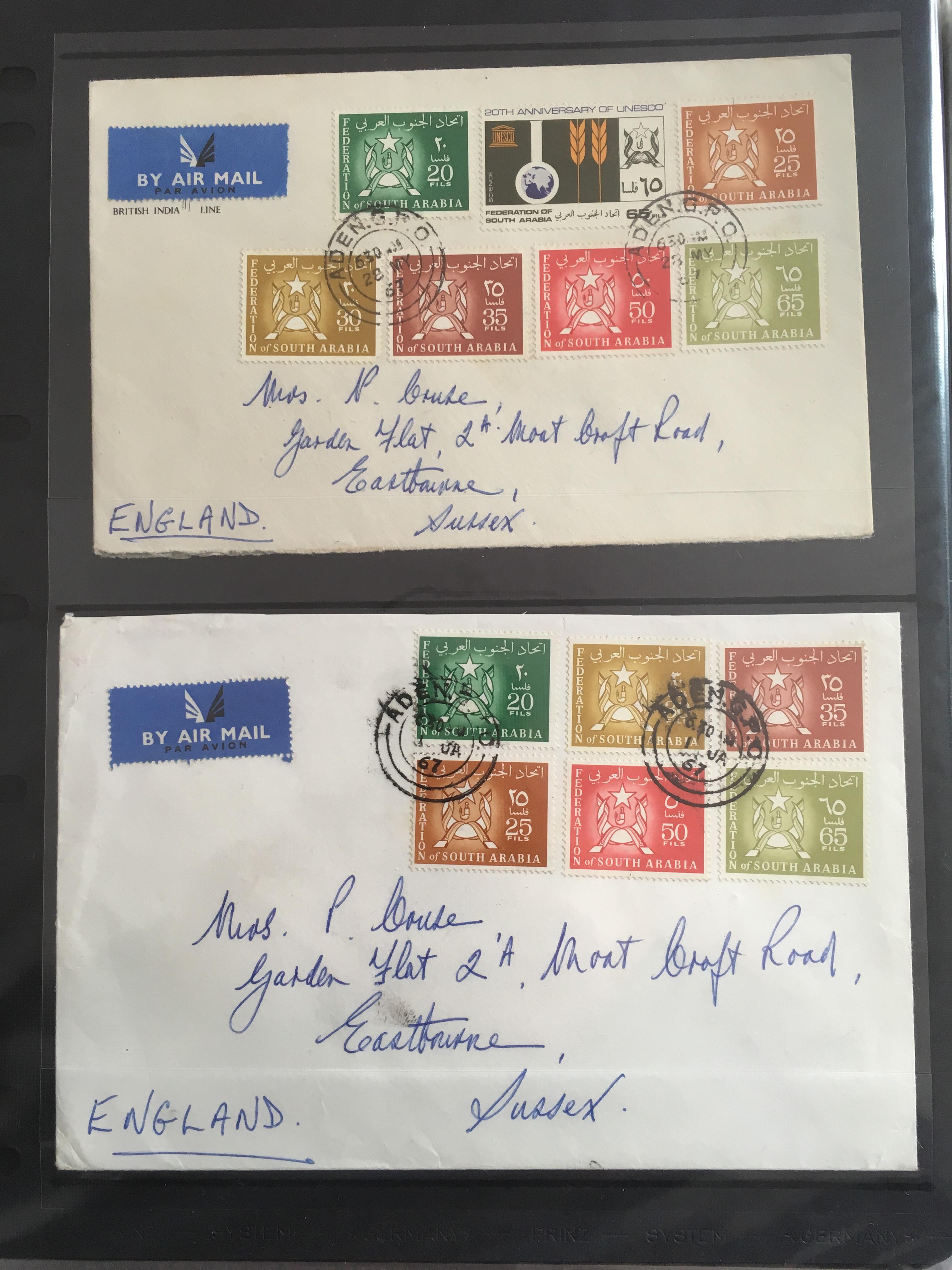 ADEN: SOUTH ARABIAN FEDERATION MINT AND USED COLLECTION INCLUDING COVERS, MAHRA STATE, - Image 8 of 18