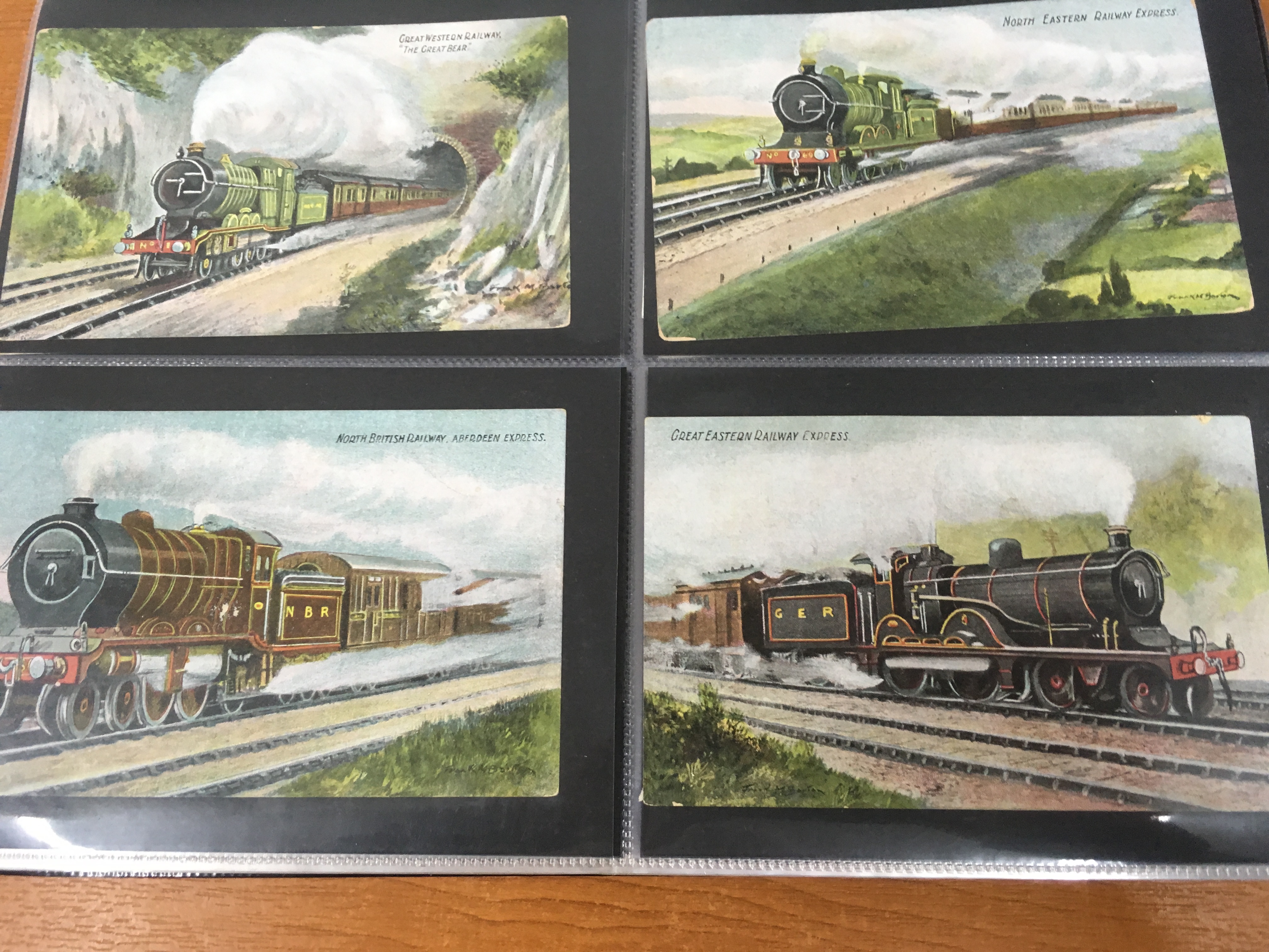 ALBUM WITH RAILWAY POSTCARDS, MAINLY COLOURED WITH MANY POSTALLY USED, - Image 17 of 23