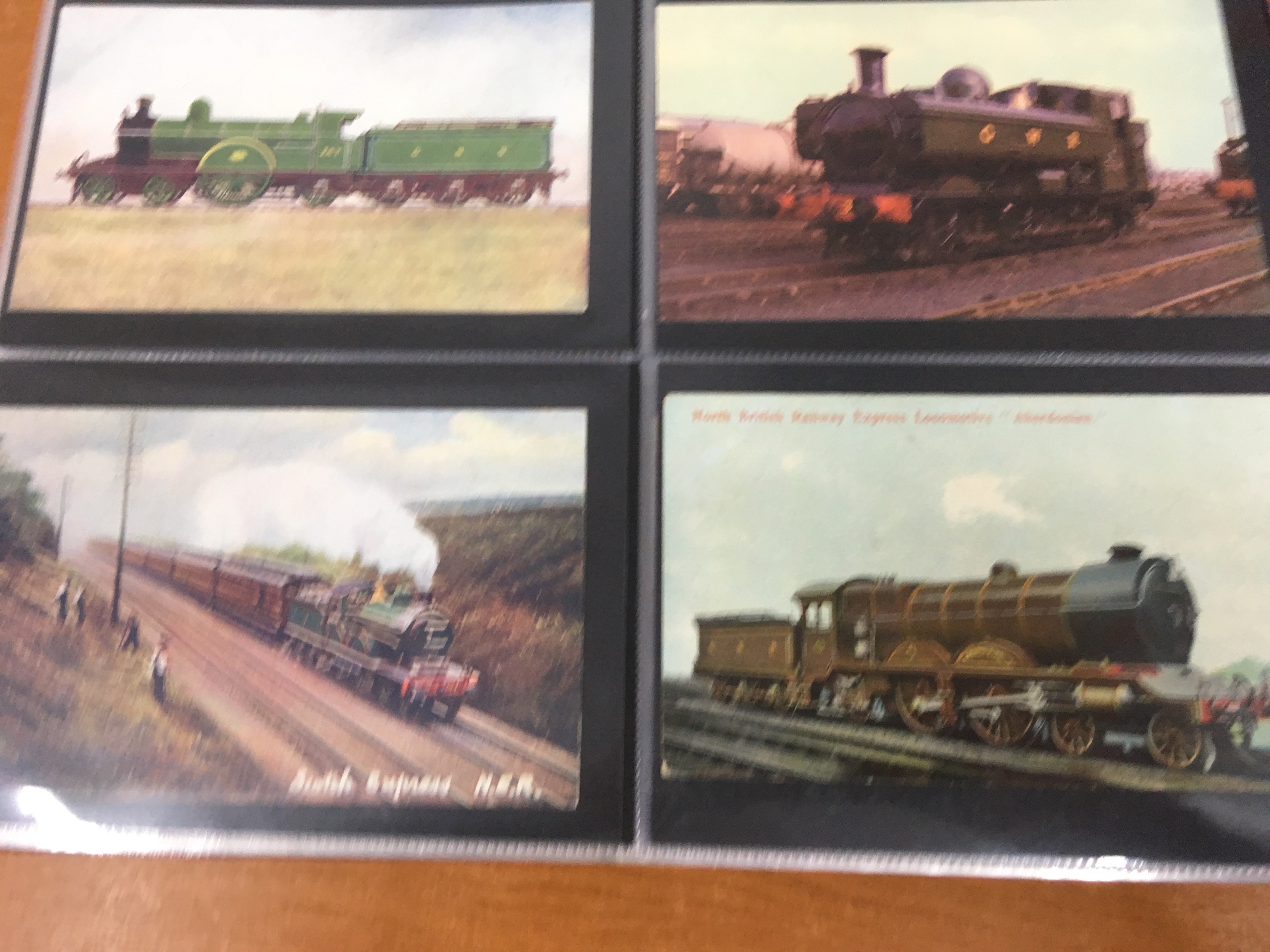 ALBUM WITH RAILWAY POSTCARDS, MAINLY COLOURED WITH MANY POSTALLY USED, - Image 14 of 23