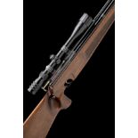 A RARE .177 AIR-ARMS SHAMAL CUSTOM-STOCKED PNEUMATIC AIR-RIFLE, serial no. 00114, for 1988, with