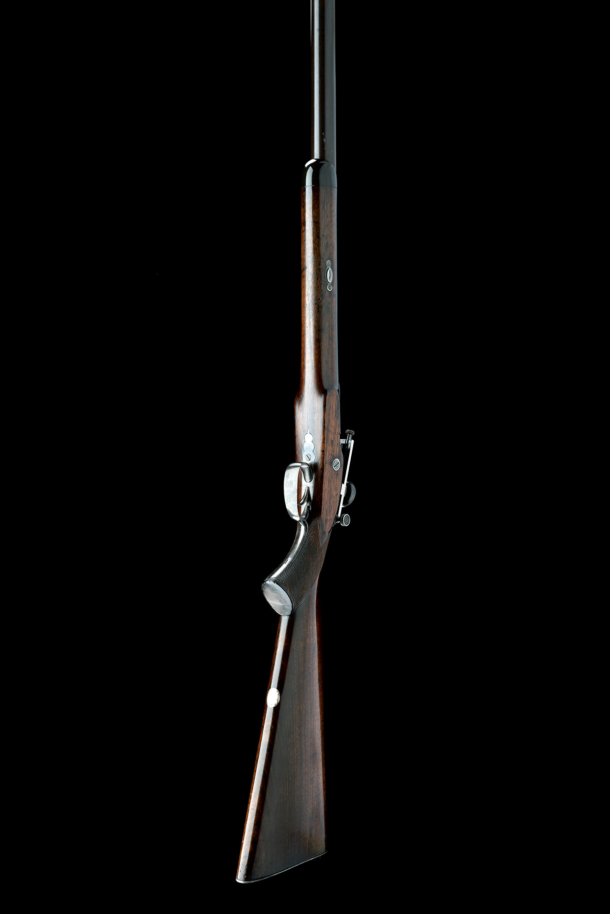 A .457 PERCUSSION METFORD-RIFLED MATCH RIFLE BY GEORGE GIBBS, BRISTOL, serial no. 1185, circa - Image 6 of 9