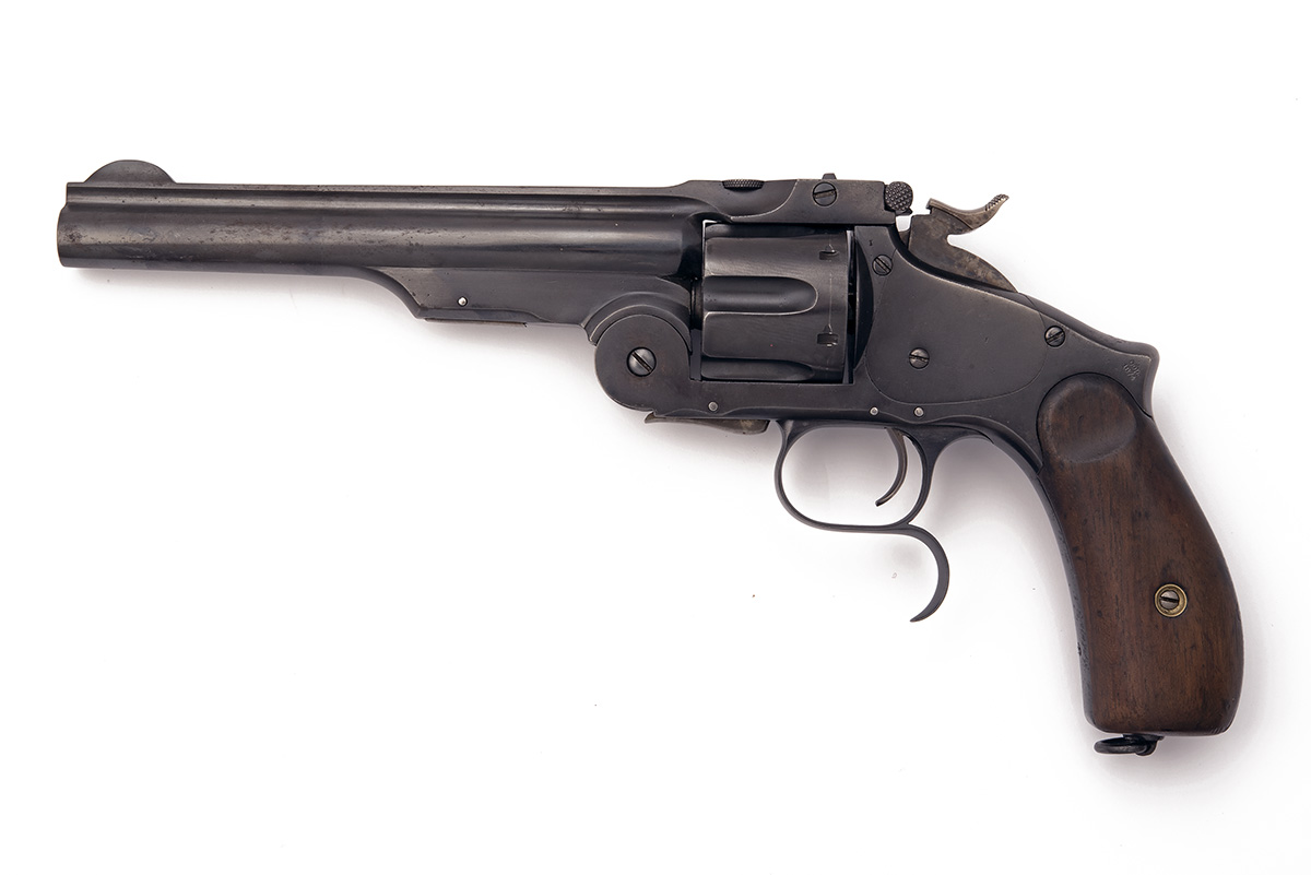 A .44 (RUSSIAN) SMITH & WESSON 'NEW MODEL RUSSIAN' or 'SINGLE ACTION MODEL 3' REVOLVER, serial no.