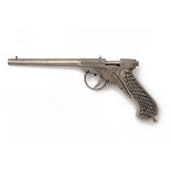 A RARE .177 WEBSTER'S 'DARE DEVIL DINKUM' AIR-PISTOL, no visible serial number, circa 1925, with