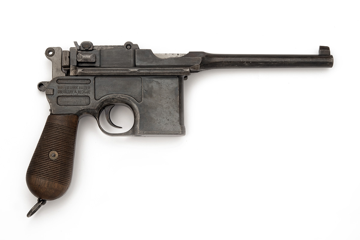 MAUSER, GERMANY A 7.63mm (MAUSER) C96 'BROOMHANDLE' PRE-WAR COMMERCIAL SEMI-AUTOMATIC PISTOL, serial