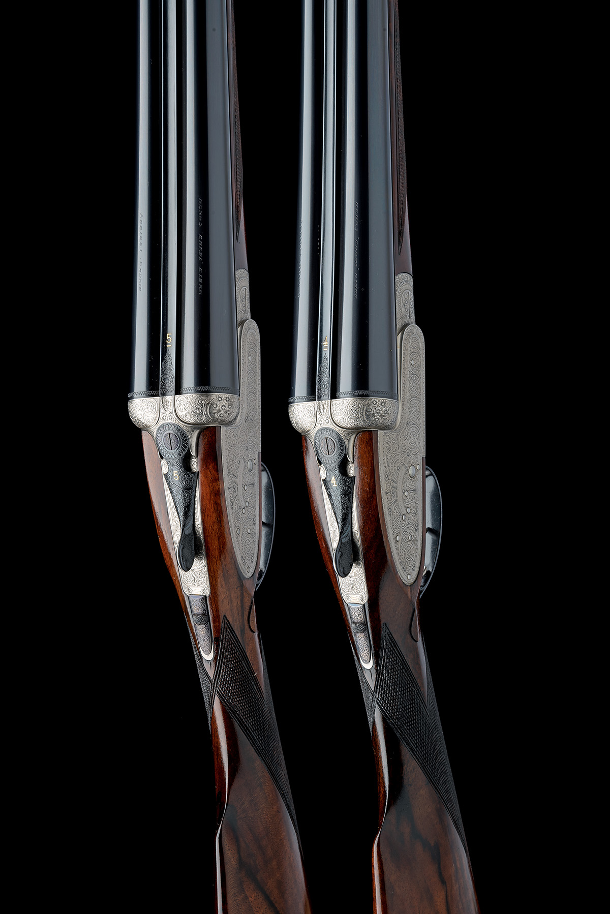 ARMAS GARBI A PAIR OF 12-BORE 'MODEL 103B' SELF-OPENING SIDELOCK EJECTORS, serial no. 15074 / 5, for - Image 6 of 10