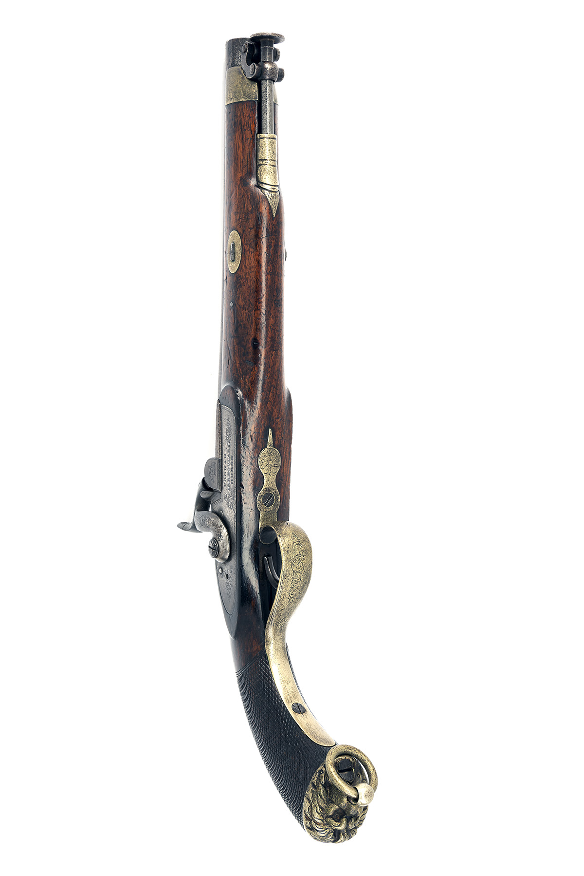 A RARE .65 NATIVE OFFICER'S PERCUSSION PISTOL OF THE POONAH IRREGULAR HORSE BY GARDEN & SON, CIRCA - Image 4 of 4
