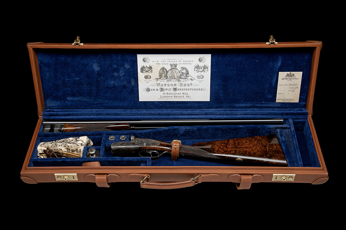 WATSON BROS. A 20-BORE SELF-OPENING ROUND-BODIED SIDELOCK EJECTOR, serial no. 20055, for 1999, 28in. - Image 10 of 11
