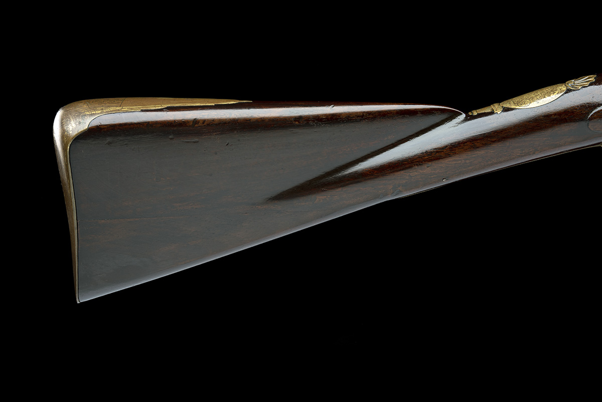 AN EARLY 14-BORE FLINTLOCK BIRDING-GUN SIGNED COLLUMBELL, LONDON, CIRCA 1740, serial no. 9, 37in. - Image 5 of 8