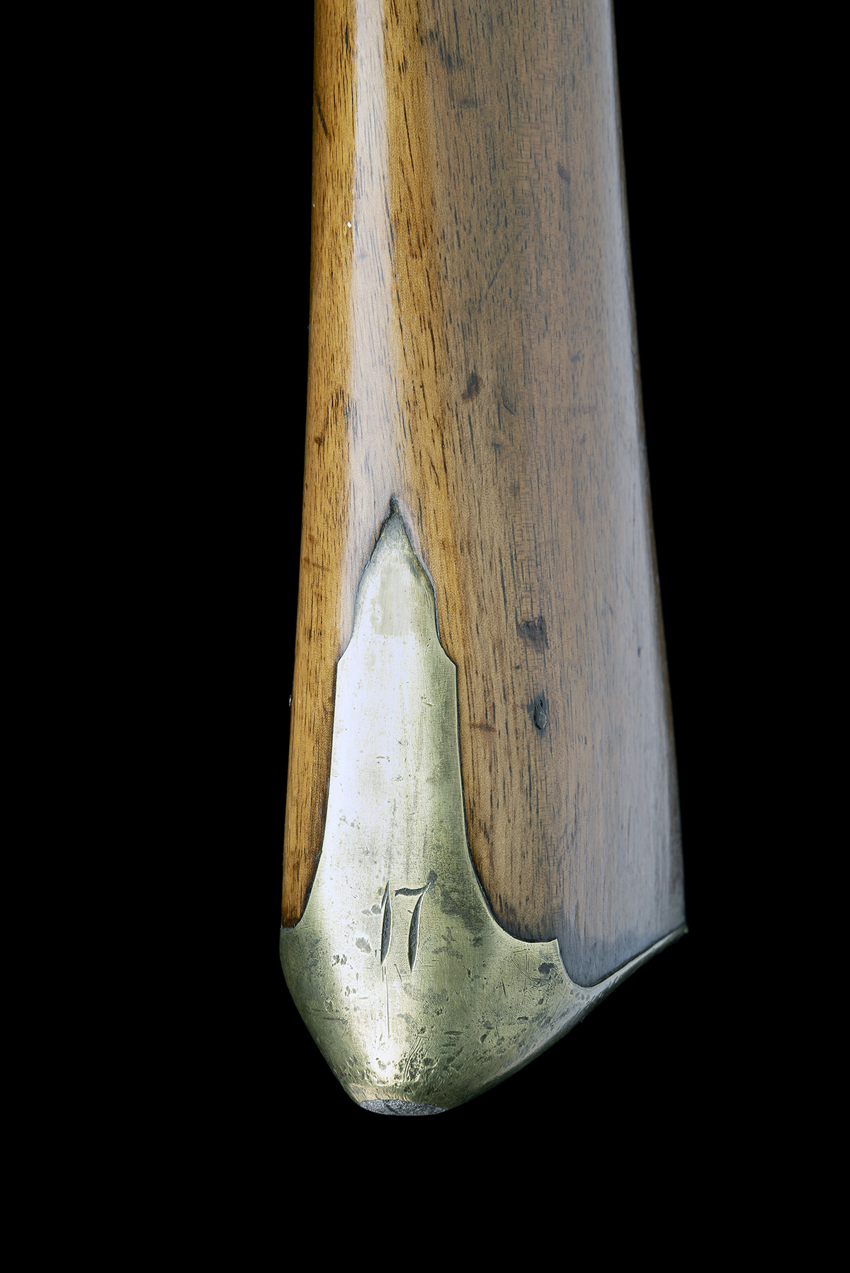 A .750 VOLUNTEER OR MILITIA INDIA PATTERN BROWN BESS TYPE FLINTLOCK MUSKET WITH BAYONET, CIRCA 1805, - Image 9 of 11