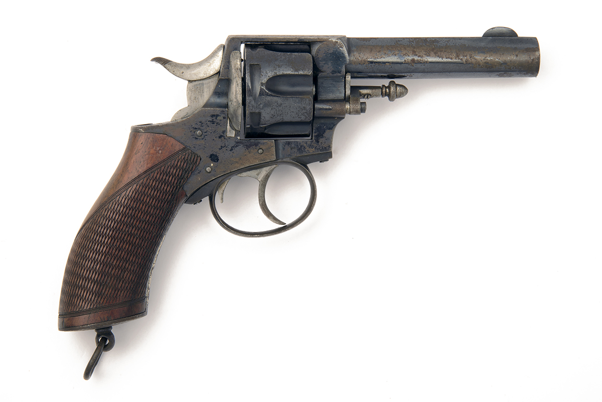 A .450 WEBLEY SIX-SHOT DOUBLE ACTION REVOLVER, MODEL 'R.I.C. No.1 NEW MODEL', RETAILED BY W.W.