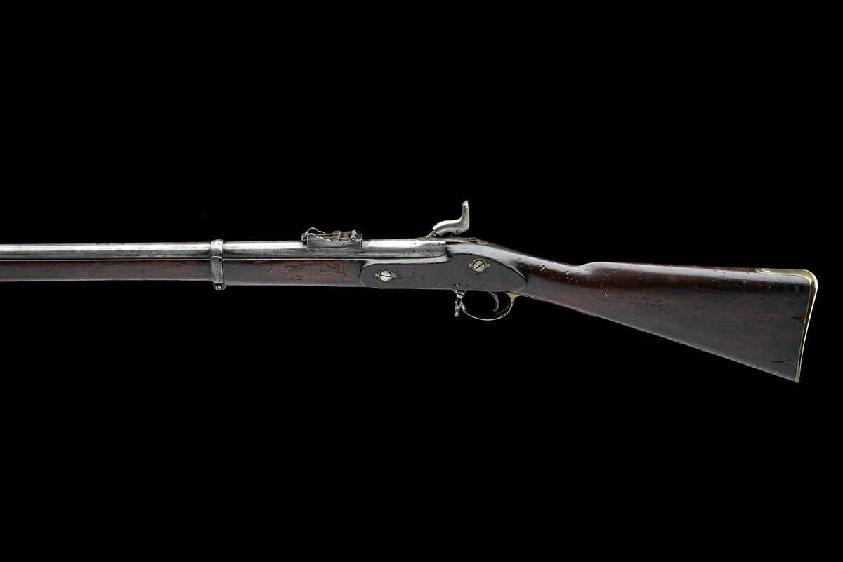 A EXCEPTIONALLY RARE .577 LANCASTER OVAL BORE 3-BAND GOVERNMENT TRIALS RIFLE , EX-ENFIELD PATTERN - Image 2 of 10