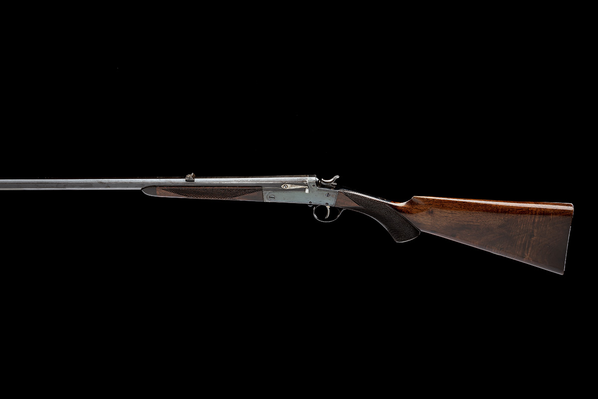 AN UNSIGNED BIRMINGHAM .297 / .250 (ROOK) SINGLE-BARRELLED SIDELEVER HAMMER ROOK RIFLE, serial no. - Image 2 of 8