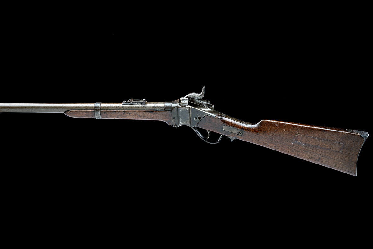 A .50-70 SHARPS NEW MODEL 1863 / 1867 METALLIC CARTRIDGE CONVERSION CARBINE OF THE INDIAN WARS, - Image 2 of 8