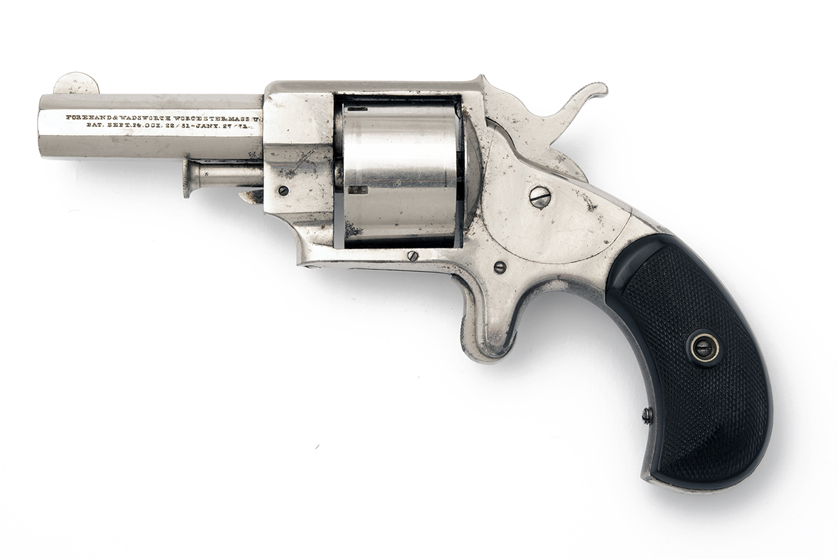 A GOOD .41 (RIMFIRE) FOREHAND & WADSWORTH MODEL 'SWAMP ANGEL' POCKET REVOLVER, CIRCA 1875, serial - Image 2 of 4