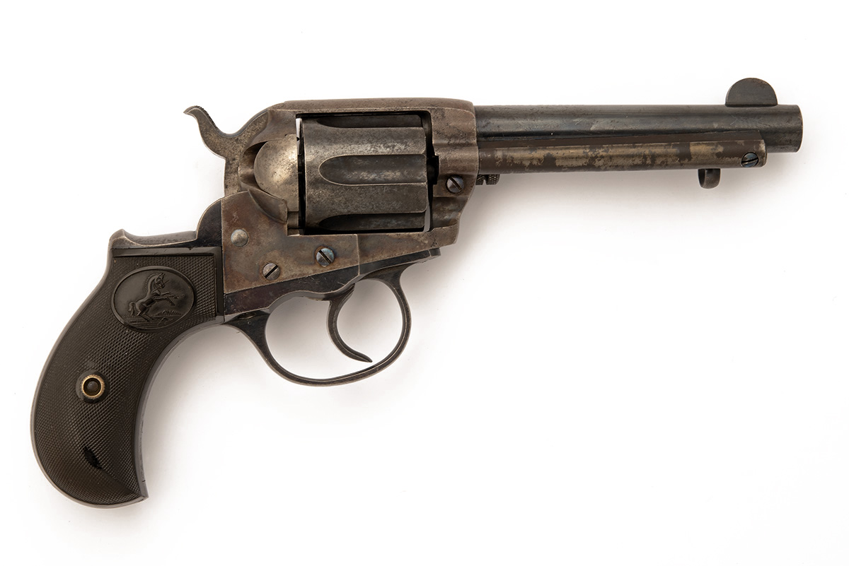 A .38 (LONG) COLT MODEL '1877 LIGHTNING' DOUBLE ACTION REVOLVER, serial no. 144369, for 1903, with