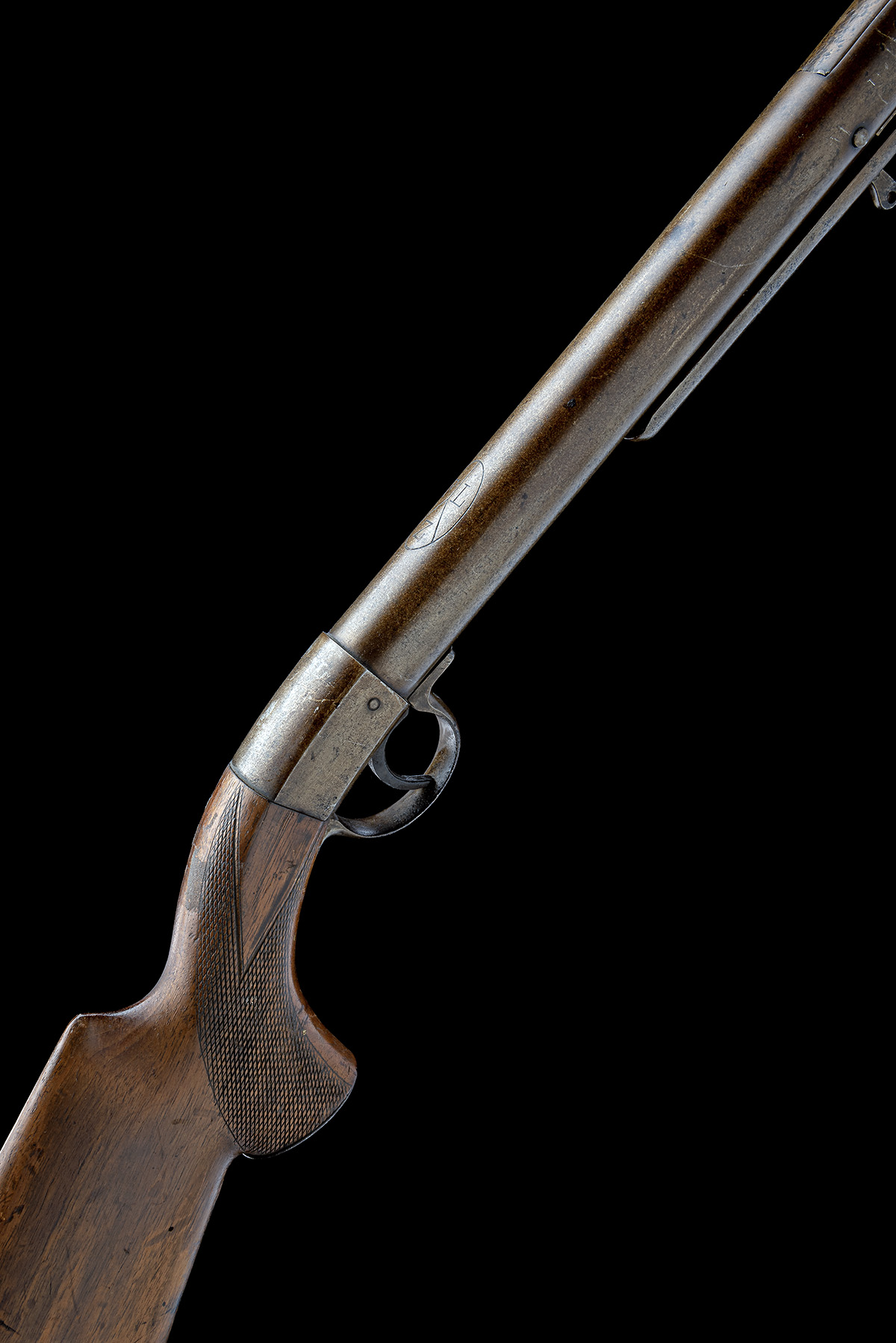 A RARE .177 LANGENHAN 'ORIGINAL V' BREAK-BARREL AIR-RIFLE, serial no. 132058, late variant circa