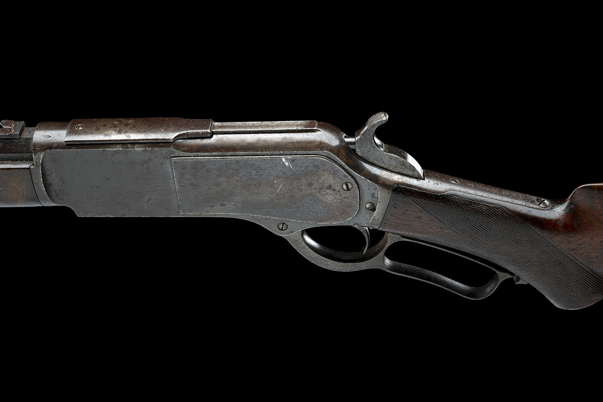 A SCARCE .45-75 (WIN) WINCHESTER MODEL 1876 SPECIAL ORDER RIFLE, serial no. 47361, for 1884, with - Image 7 of 8