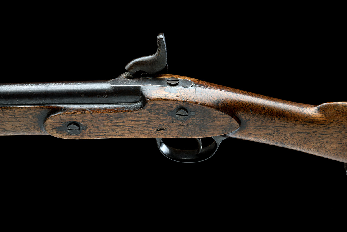 A .577 PATTERN 1856 TWO BAND VOLUNTEER PERCUSSION RIFLE BY THOMAS FLETCHER OF GLOUCESTER, CIRCA - Image 4 of 8