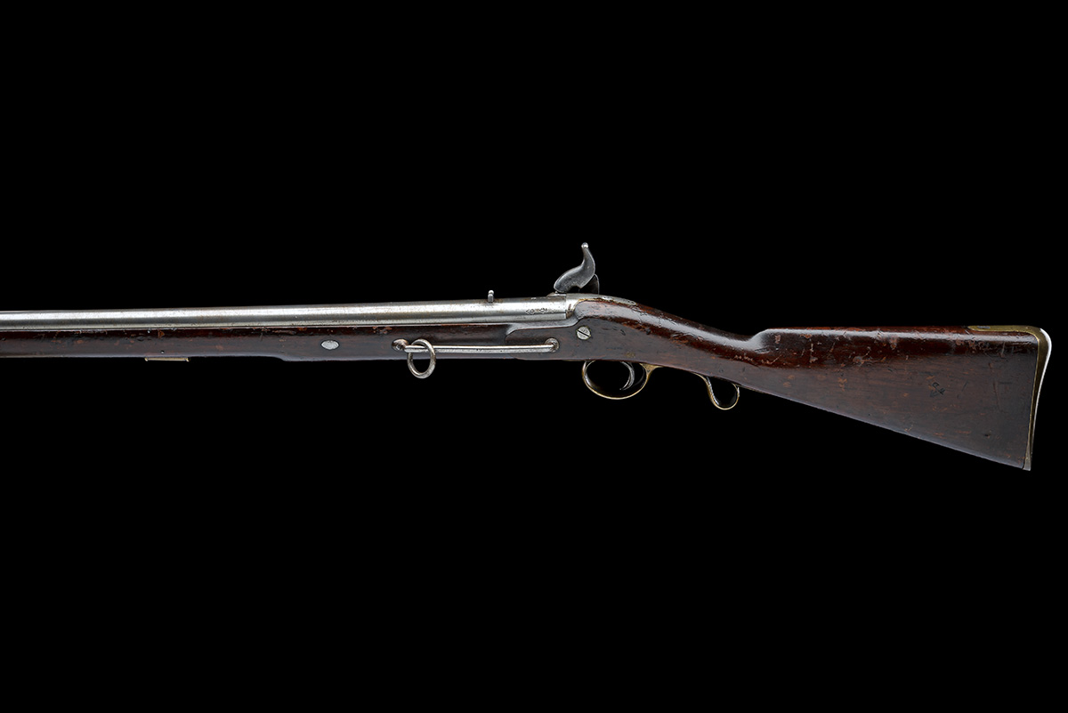 AN EXCEPTIONALLY RARE AND GOOD .73 FIRST PATTERN PERCUSSION VICTORIA CARBINE, CIRCA 1838, serial no. - Image 2 of 10