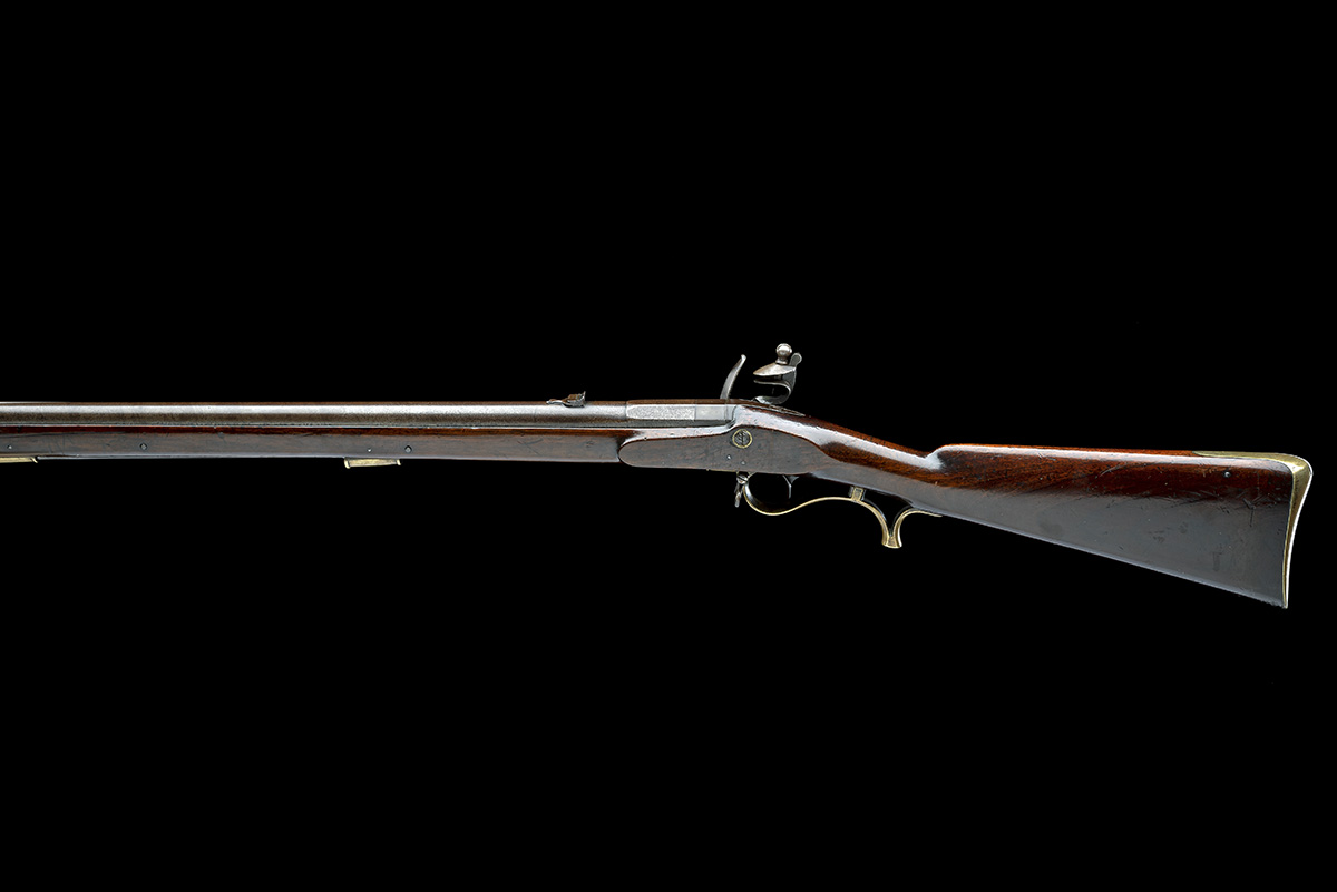 A .700 BAKER TYPE FLINTLOCK RIFLE BY BECKWITH, MARKED TO THE GRAY'S INN RIFLE CORPS, CIRCA 1798, - Image 2 of 9