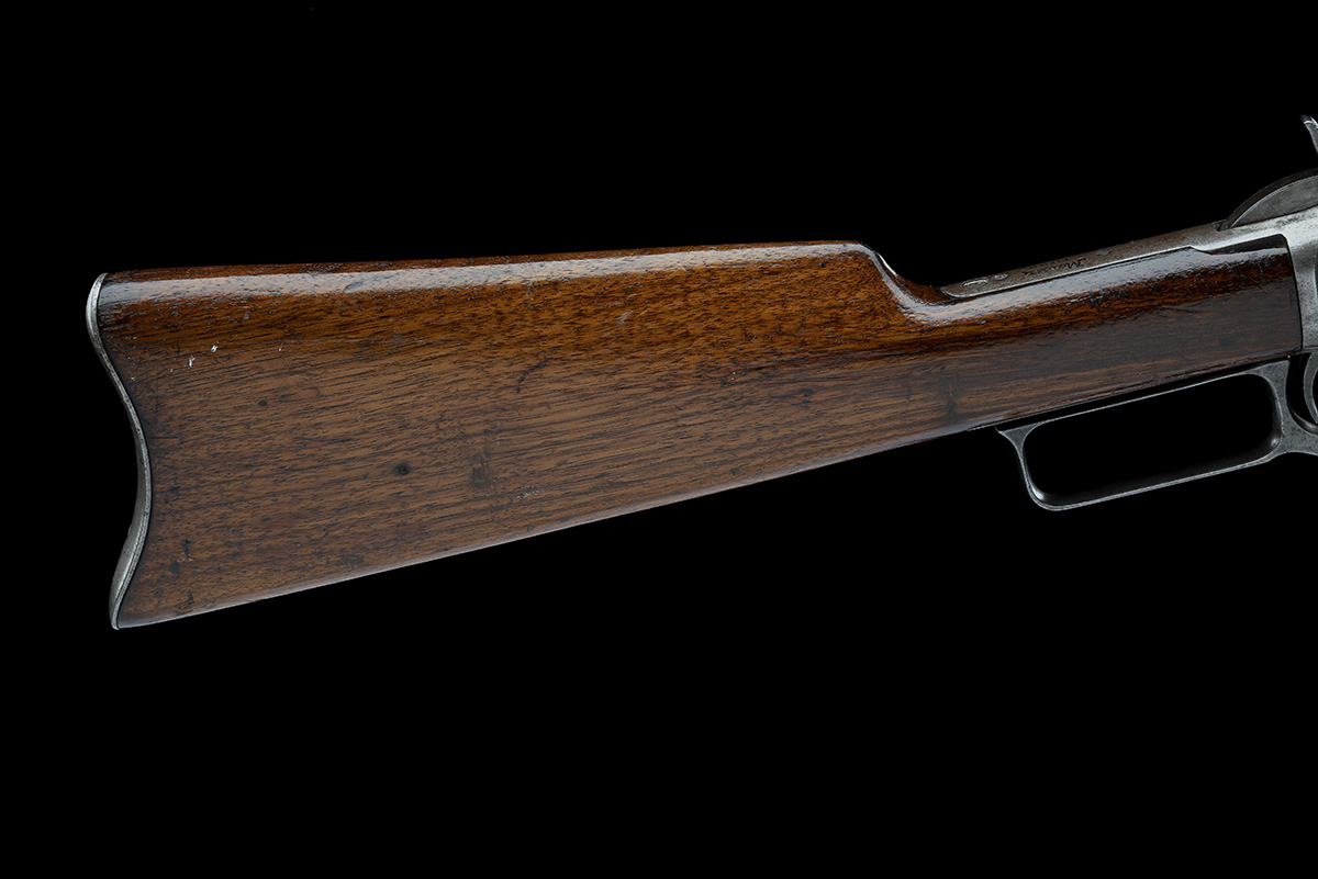 A .38-55 (WIN) MARLIN MODEL 1893 LEVER-ACTION SPORTING RIFLE, serial no. 348714, circa 1900, with - Image 7 of 8
