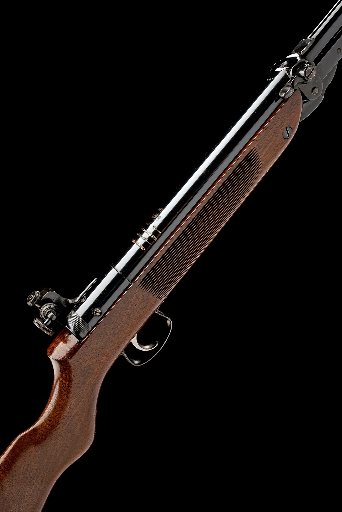 A GOOD .177 WEBLEY & SCOTT MK3 'TARGET' AIR-RIFLE, serial no. 17438, circa 1958, with 18 1/2in.