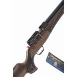 A BOXED .22 PRE-CHARGED PNEUMATIC AIR RIFLE SIGNED DAYSTATE, MODEL 'HUNTSMAN REVERE', serial no RS-