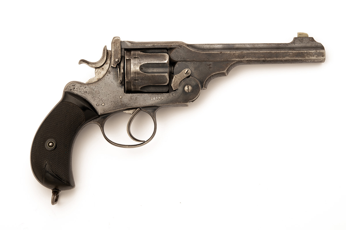 A .455/.476 WEBLEY 'W.G. ARMY' REVOLVER, serial no. 14132, circa 1915, with blued 6in. barrel, - Image 2 of 4