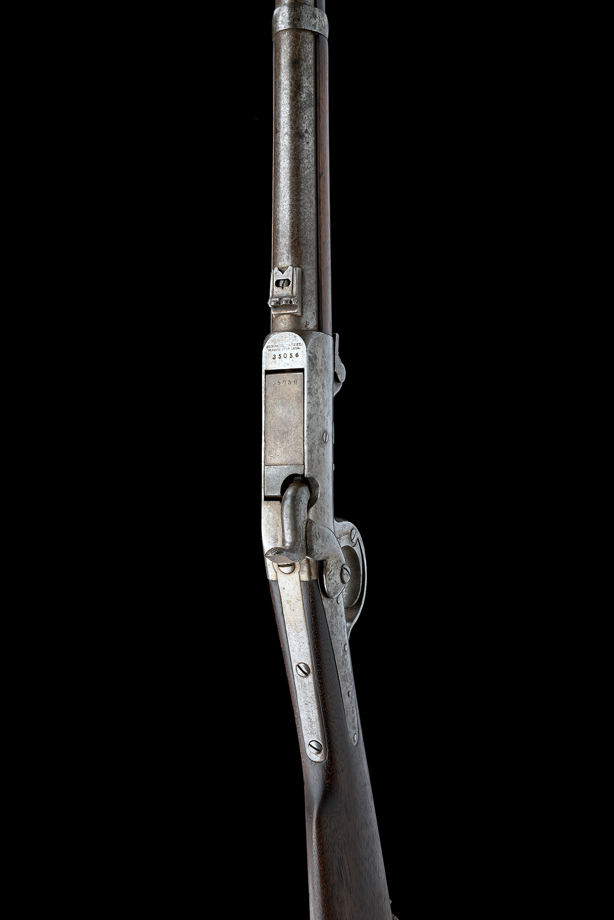 A .54 5TH MODEL BURNSIDE CAPPING BREECH LOADING CARBINE OF THE AMERICAN CIVIL WAR, CIRCA 1864, - Image 4 of 8