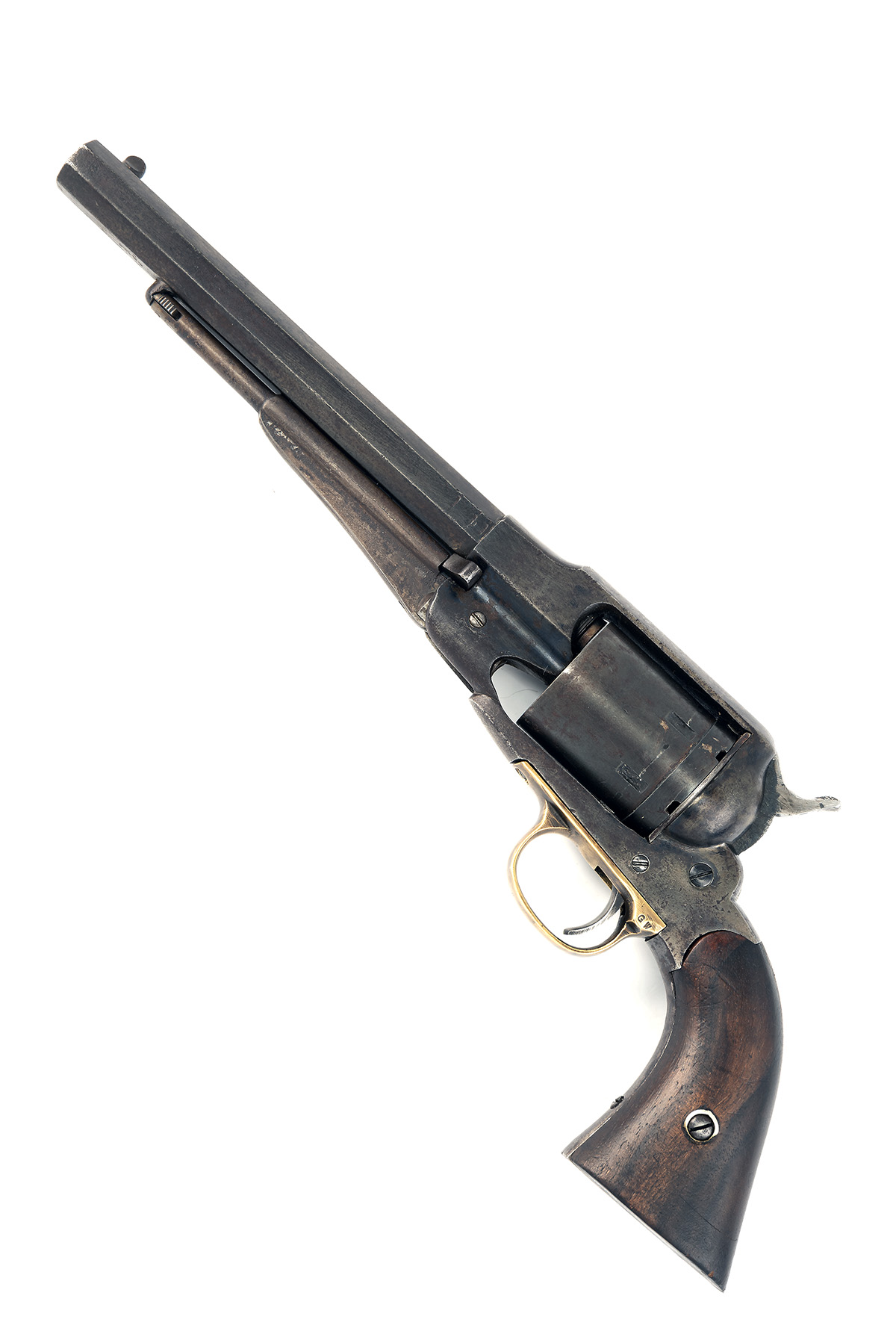 A .44 (HENRY RIMFIRE) REMINGTON NEW MODEL ARMY METALLIC CARTRIDGE CONVERSION REVOLVER, CIRCA 1869, - Image 2 of 4