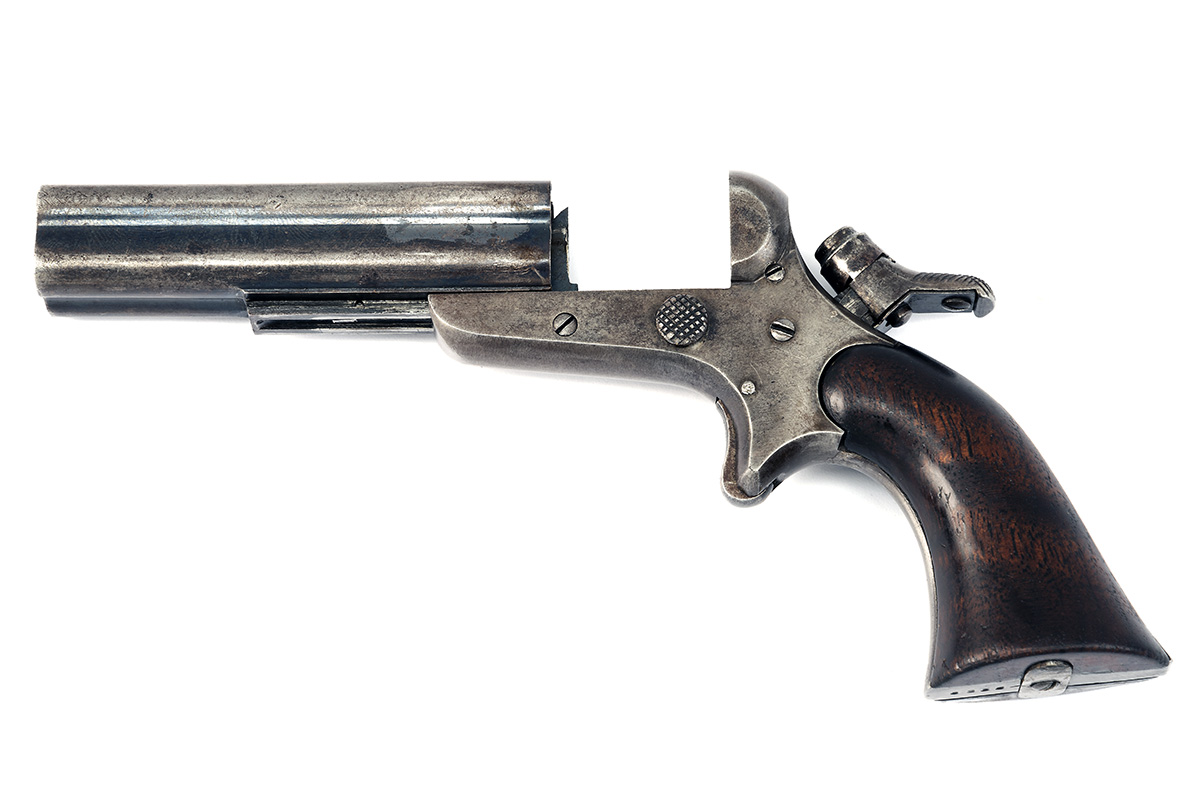 A .32 (SHORT RIMFIRE) MODEL '3C' FOUR-SHOT POCKET PISTOL SIGNED SHARPS & HANKINS, CIRCA 1865, serial - Image 3 of 3