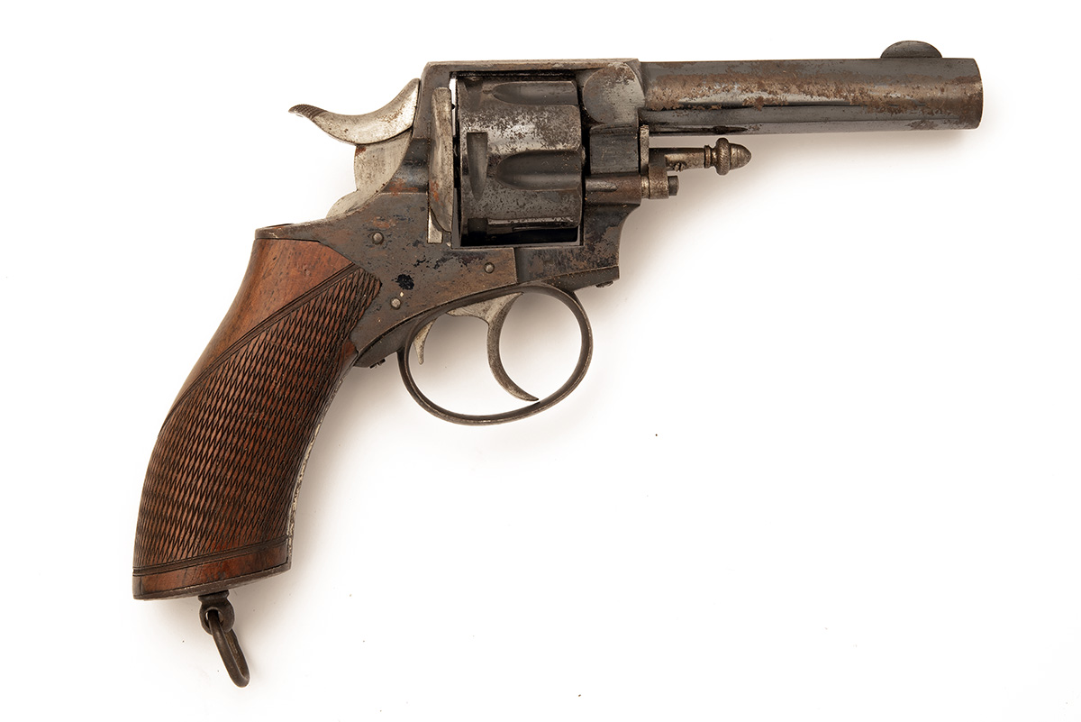 A .450 WEBLEY SIX-SHOT DOUBLE ACTION REVOLVER, MODEL 'R.I.C. No.1 NEW MODEL', RETAILED BY W.W. - Image 3 of 6