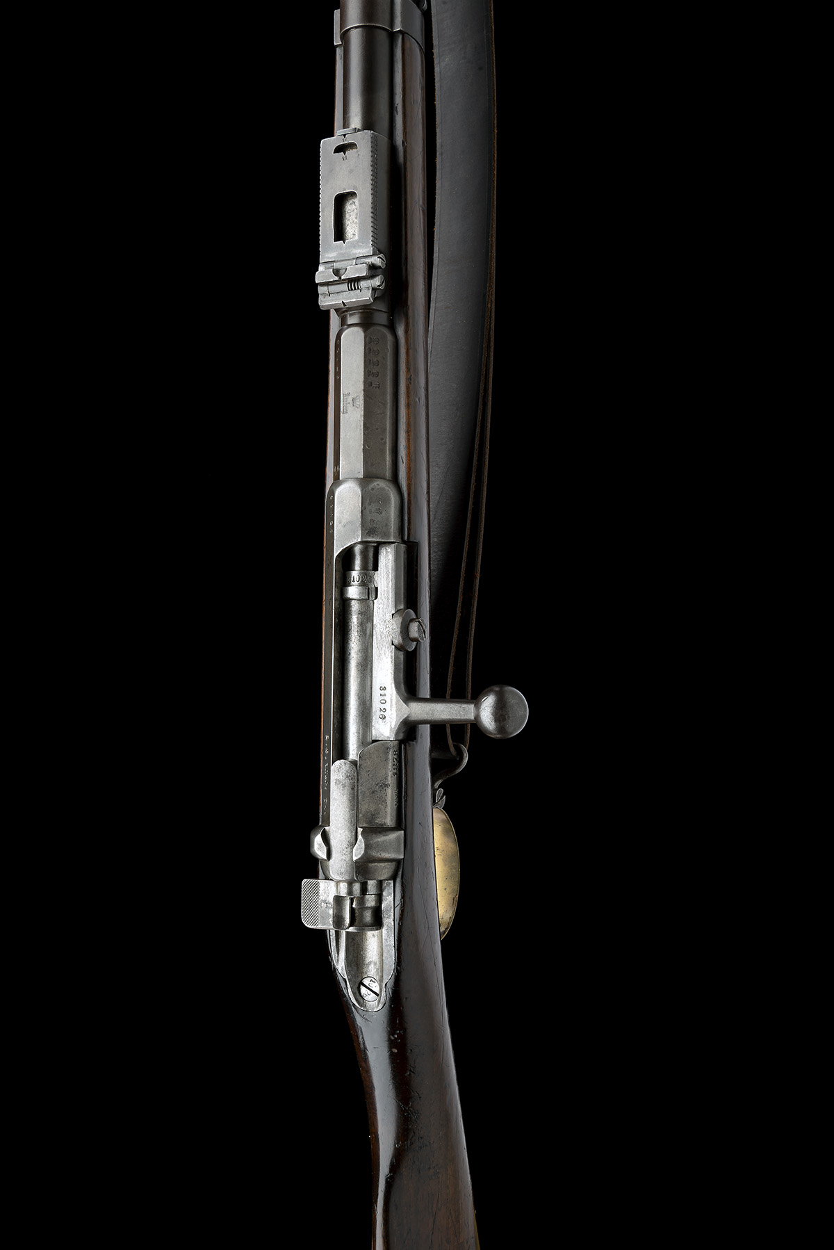 A GERMAN .43 (11.15 X 60mm) MAUSER MODEL 1871 BOLT ACTION SINGLE SHOT INFANTRY RIFLE, MADE AT AMBERG - Image 8 of 9