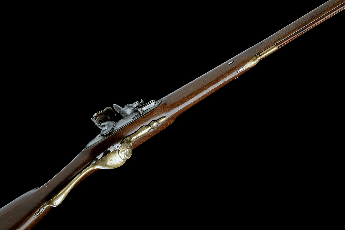 A 14-BORE FULL-STOCKED FLINTLOCK SPORTING GUN, SIGNATURE ERASED, CIRCA 1760, no visible serial - Image 3 of 9