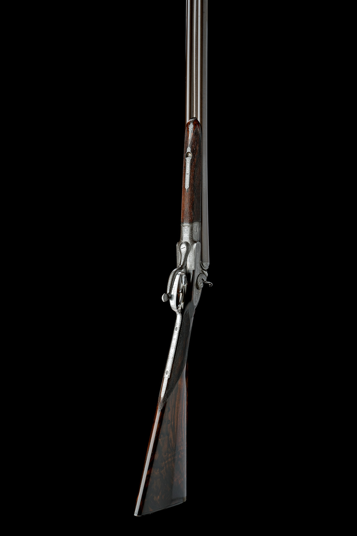 JAMES SQUIRES A 12-BORE ROTARY-UNDERLEVER HAMMERGUN, serial no. 2469, circa 1874, 30in. nitro - Image 8 of 8