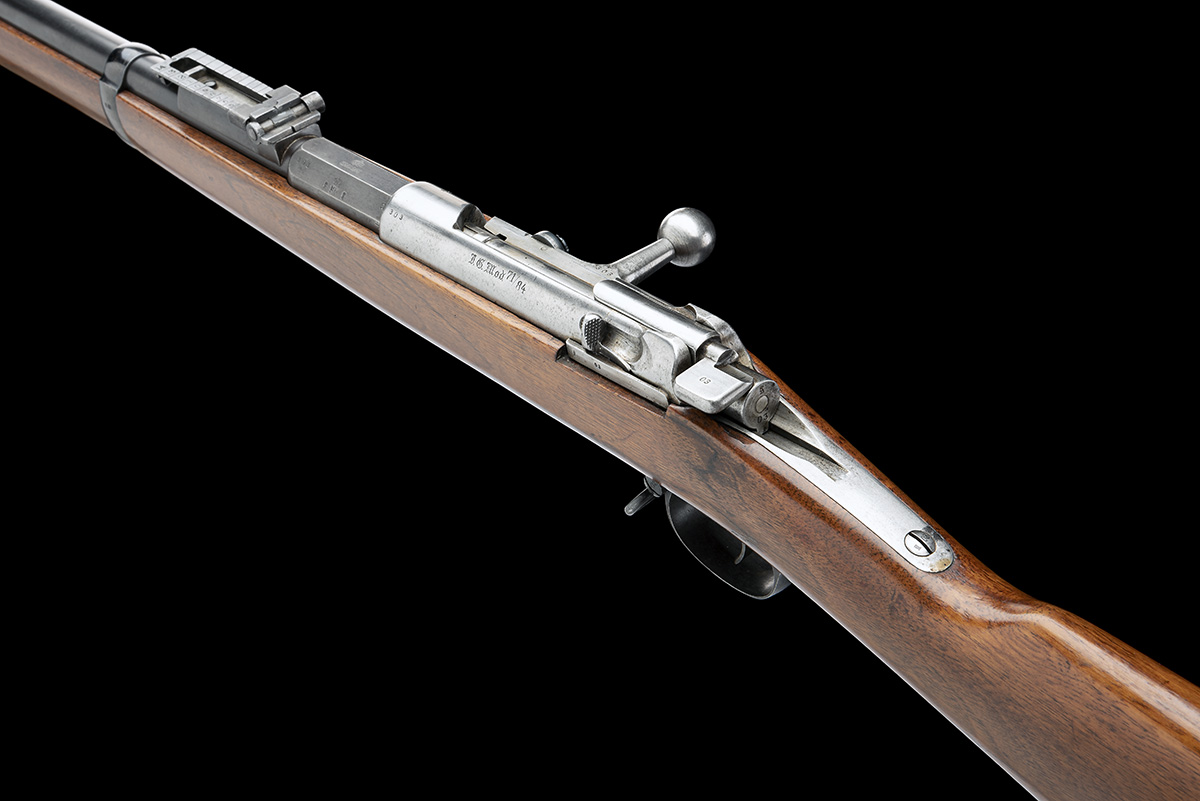 A GOOD .43 (11.15 X 60mm) MAUSER MODEL 1871/84 BOLT ACTION RIFLE MADE AT SPANDAU IN 1888, serial no. - Image 8 of 10