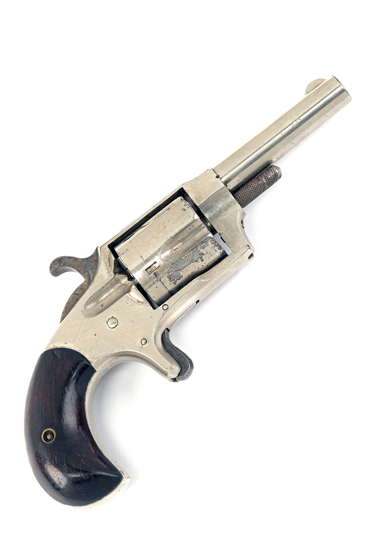 A GOOD CASED .32 (RIMFIRE) HOPKINS & ALLEN SINGLE ACTION RANGER NO. 2 POCKET REVOLVER CIRCA 1880, - Image 2 of 4