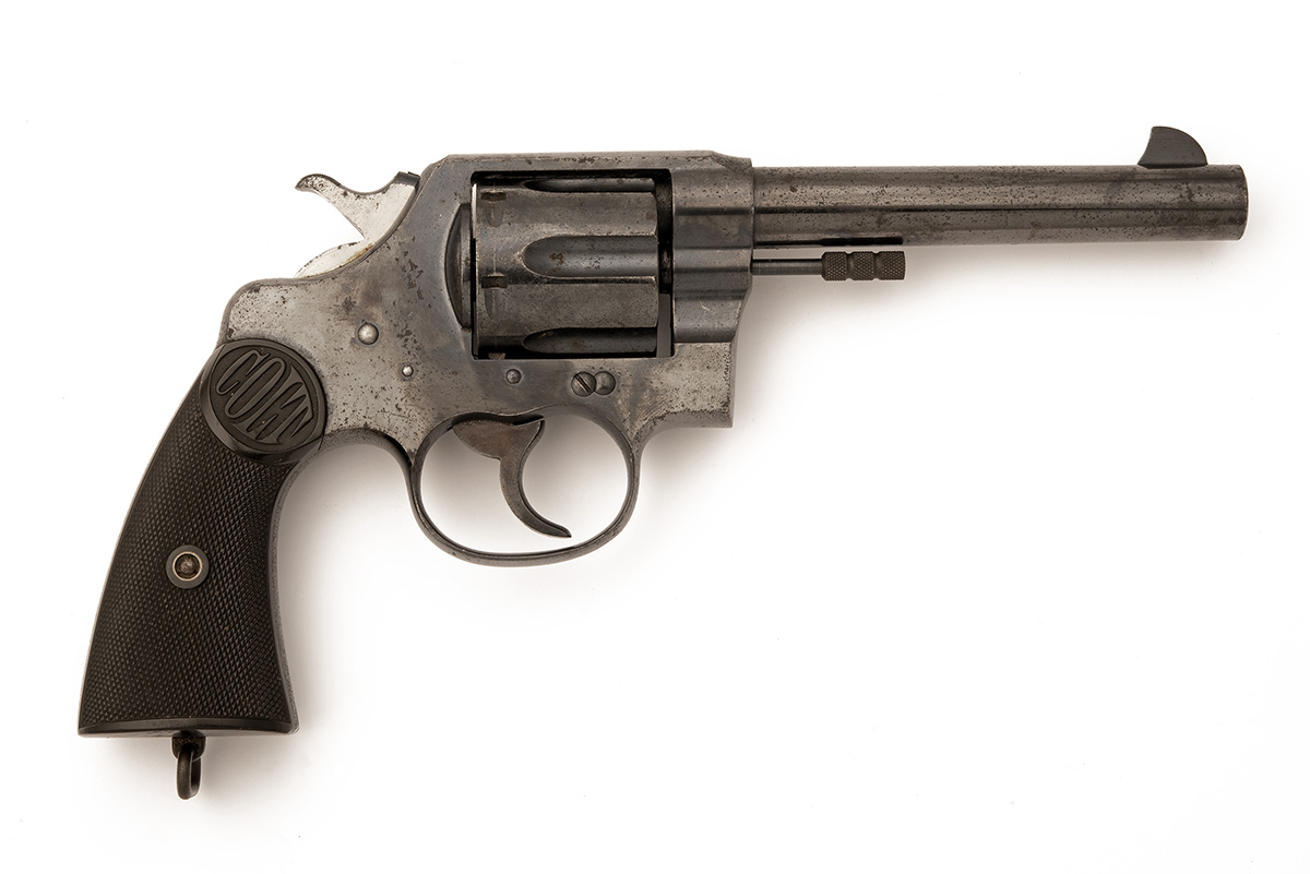 A .455 COLT 'NEW SERVICE' REVOLVER, serial no. 72545, for 1915, with blued round 5 1/2in. barrel - Image 2 of 5