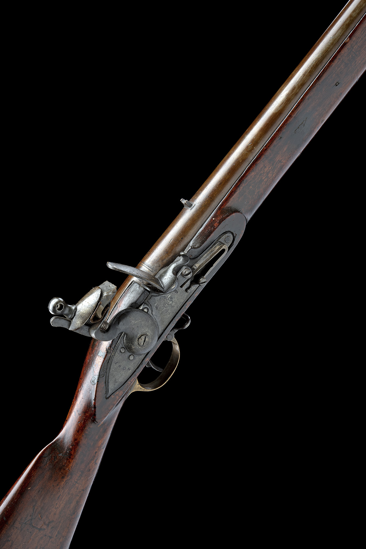 A .75 EAST INDIA COMPANY BROWN BESS TYPE FLINTLOCK MUSKET FROM JAIPUR ARMOURY, CIRCA 1808, serial