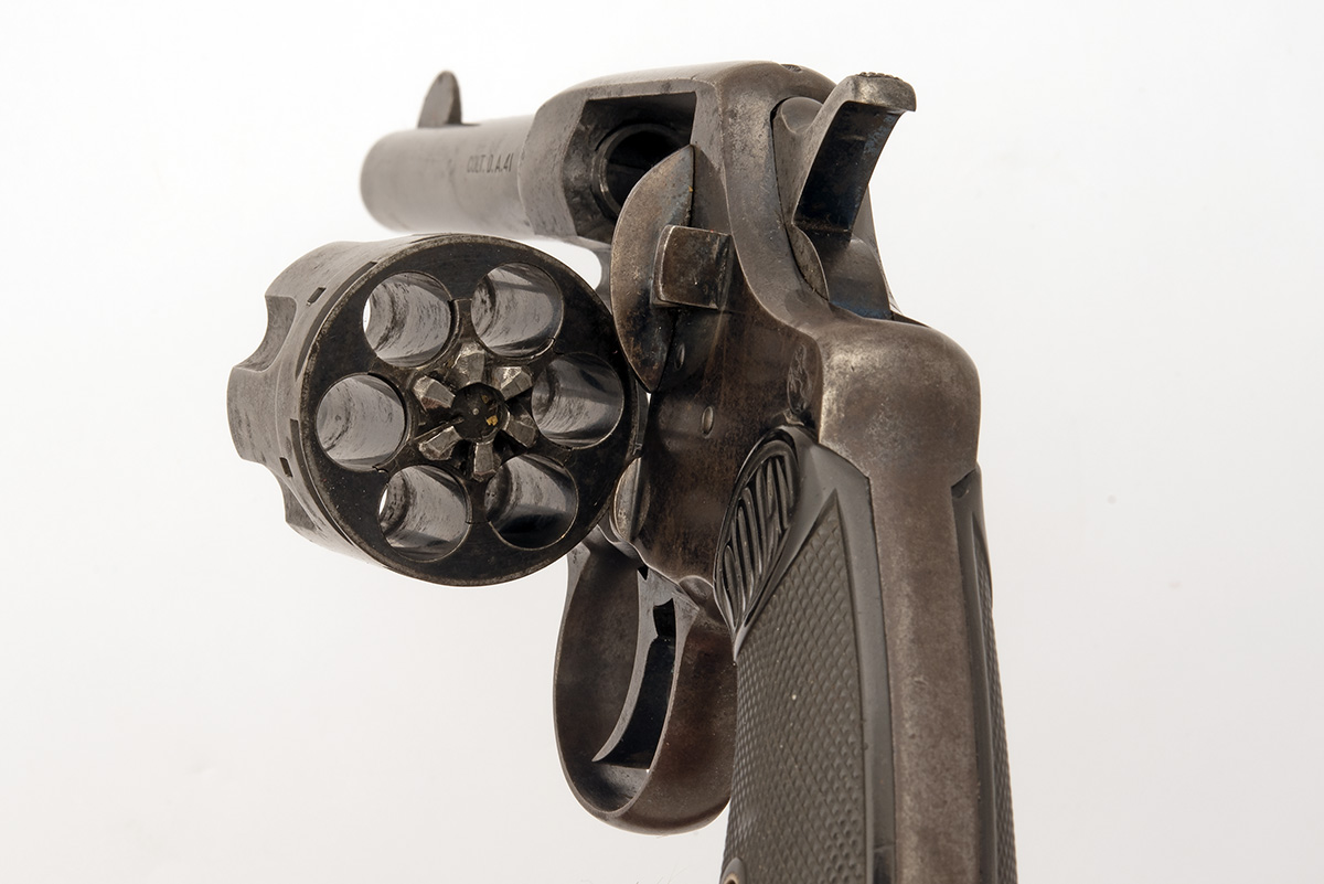 A .41 COLT MODEL '1896' DOUBLE ACTION REVOLVER, serial no. 240292, for 1904, with blued 4 1/2in. - Image 3 of 3